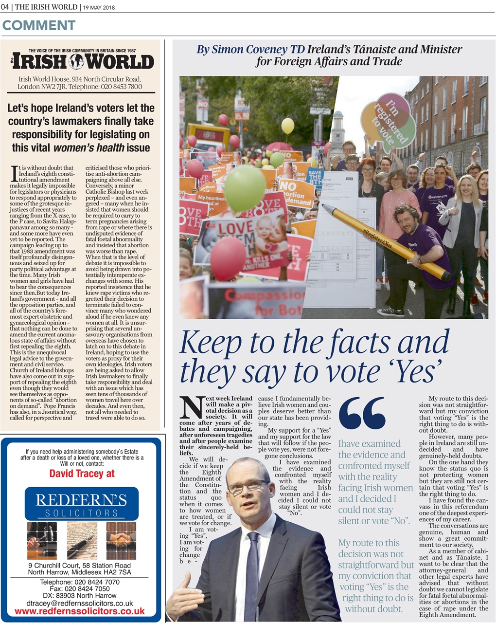 Irish World Preview Pages