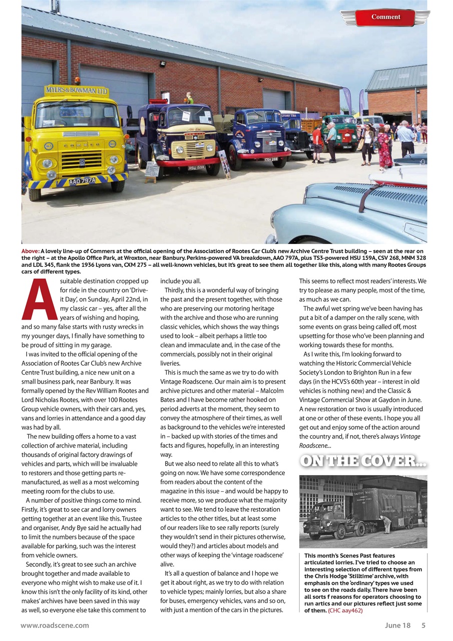 Vintage Roadscene Preview Pages