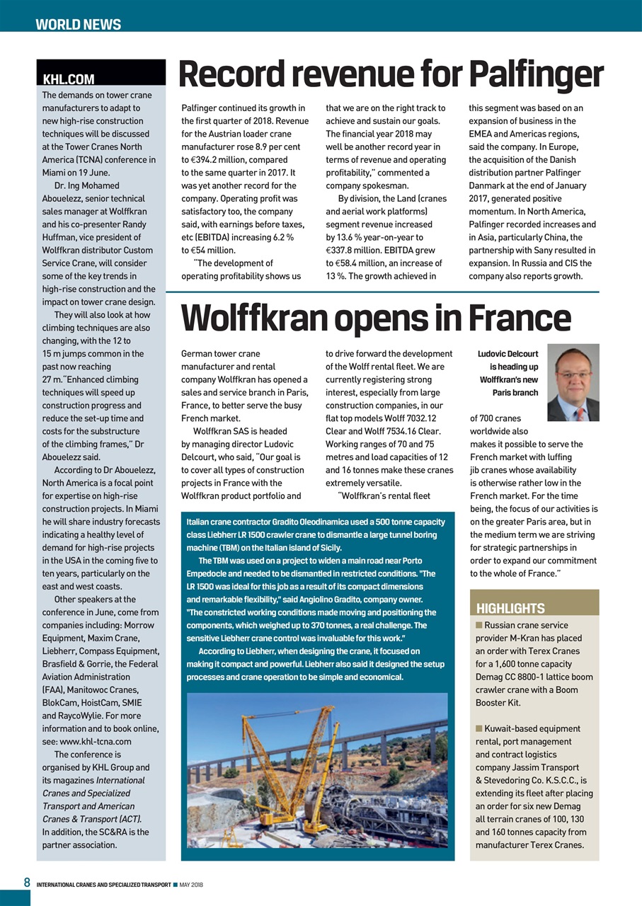 Int. Cranes and Specialized Transp Preview Pages