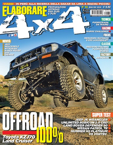 Elaborare 4x4 issue 61 Maggio Giugno 2018