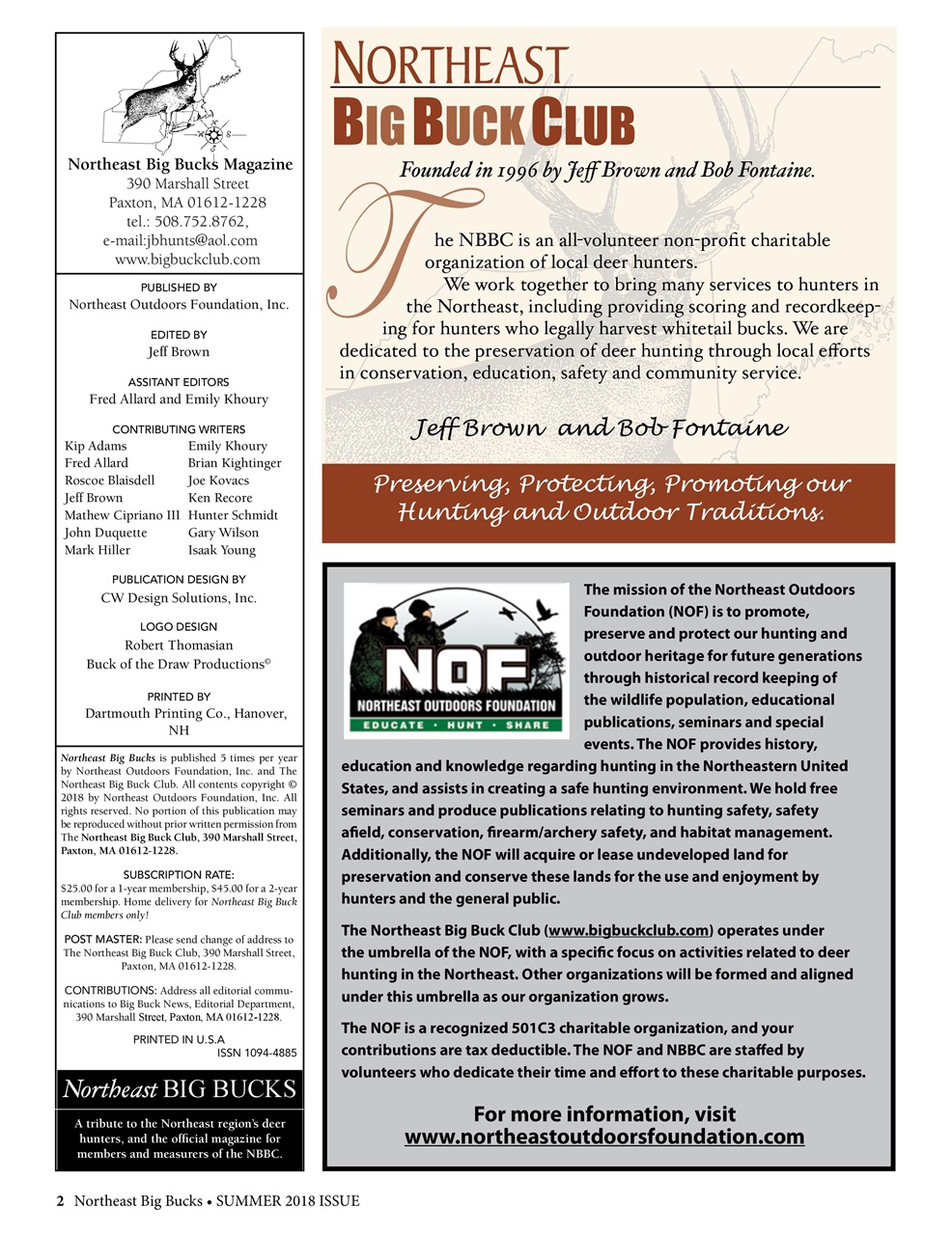 Northeast Big Bucks Preview Pages