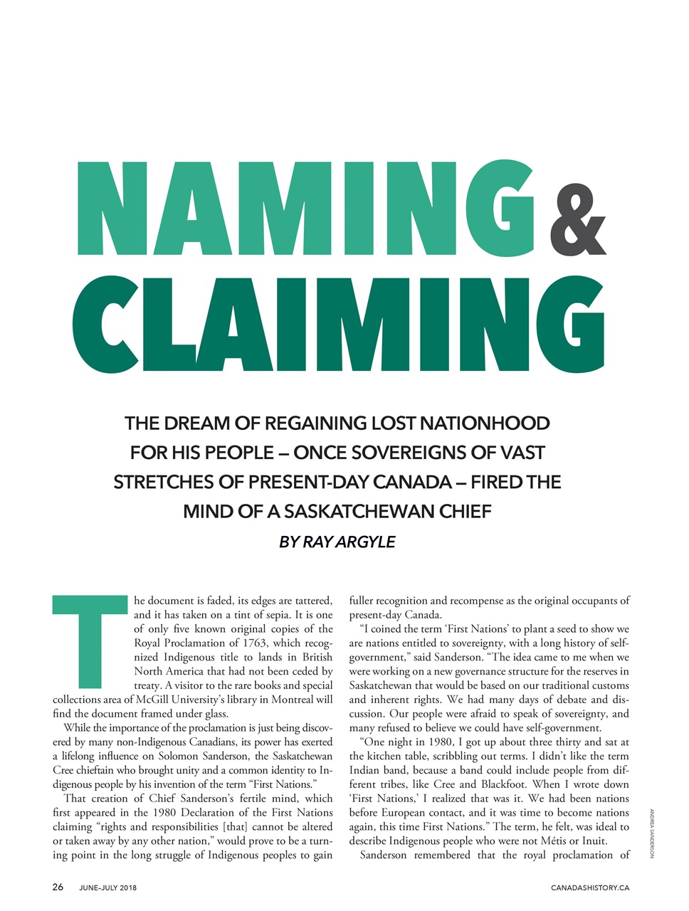 Canada's History Preview Pages