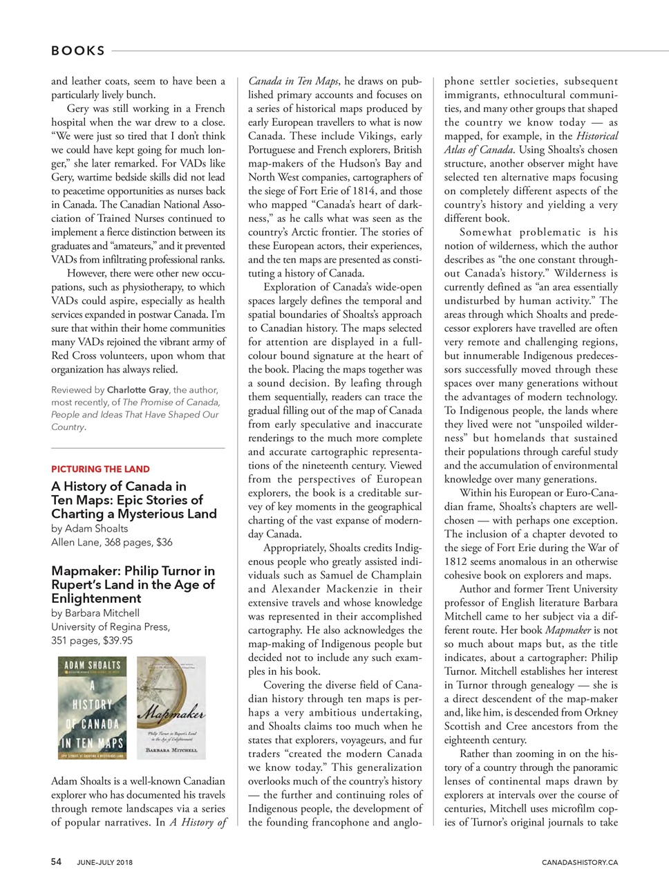 Canada's History Preview Pages