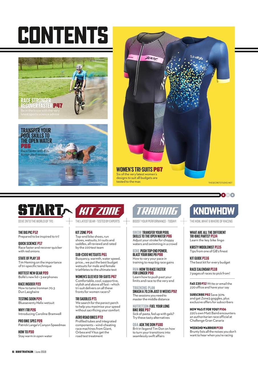 220 Triathlon Magazine Preview Pages