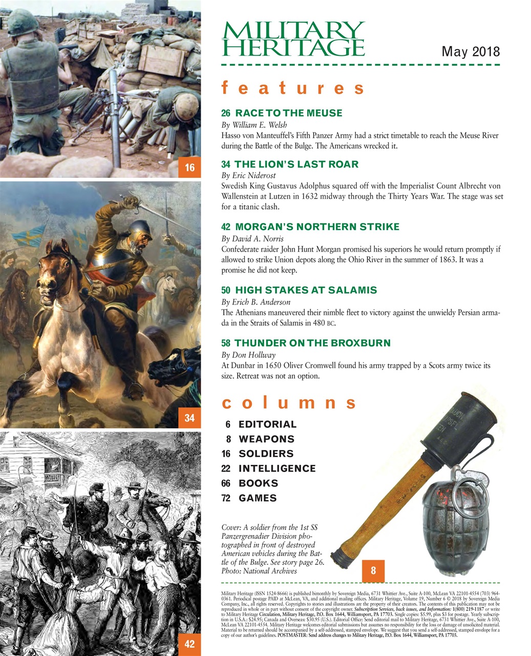 Military Heritage Preview Pages