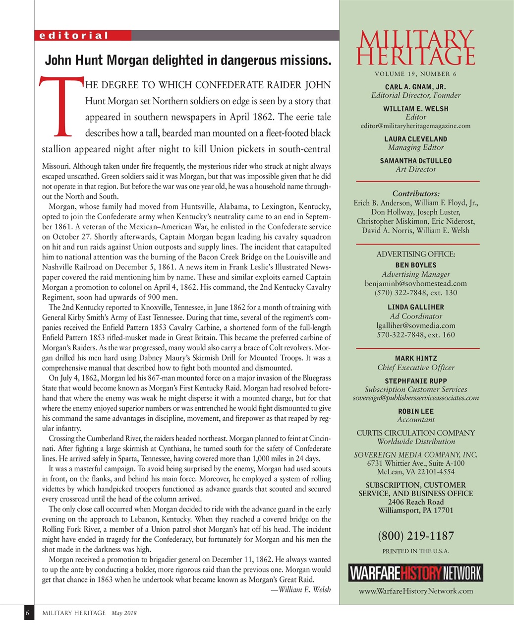 Military Heritage Preview Pages