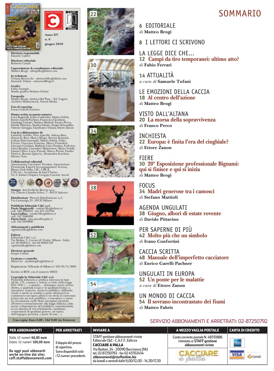 Caccia Magazine Preview Pages