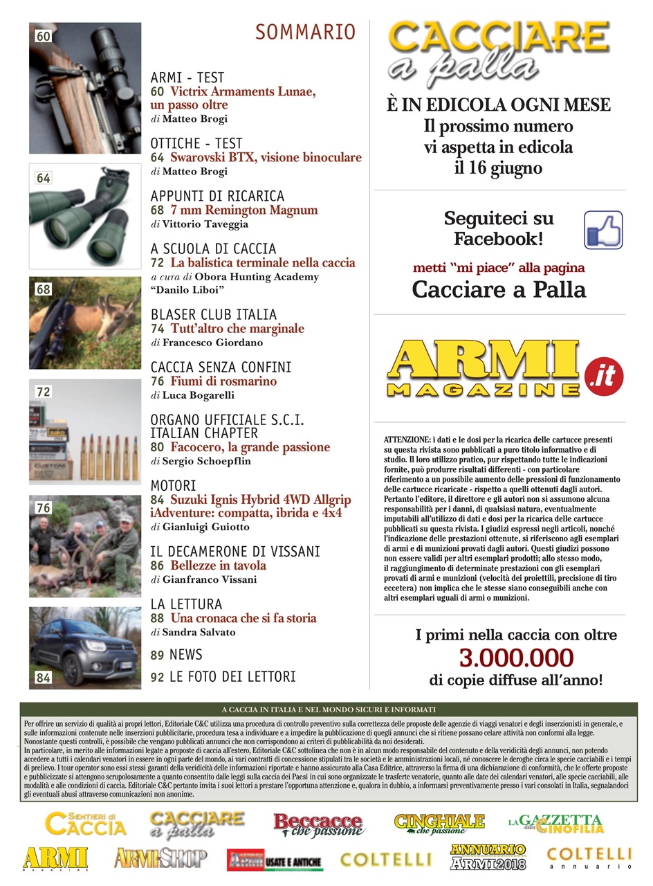 Caccia Magazine Preview Pages