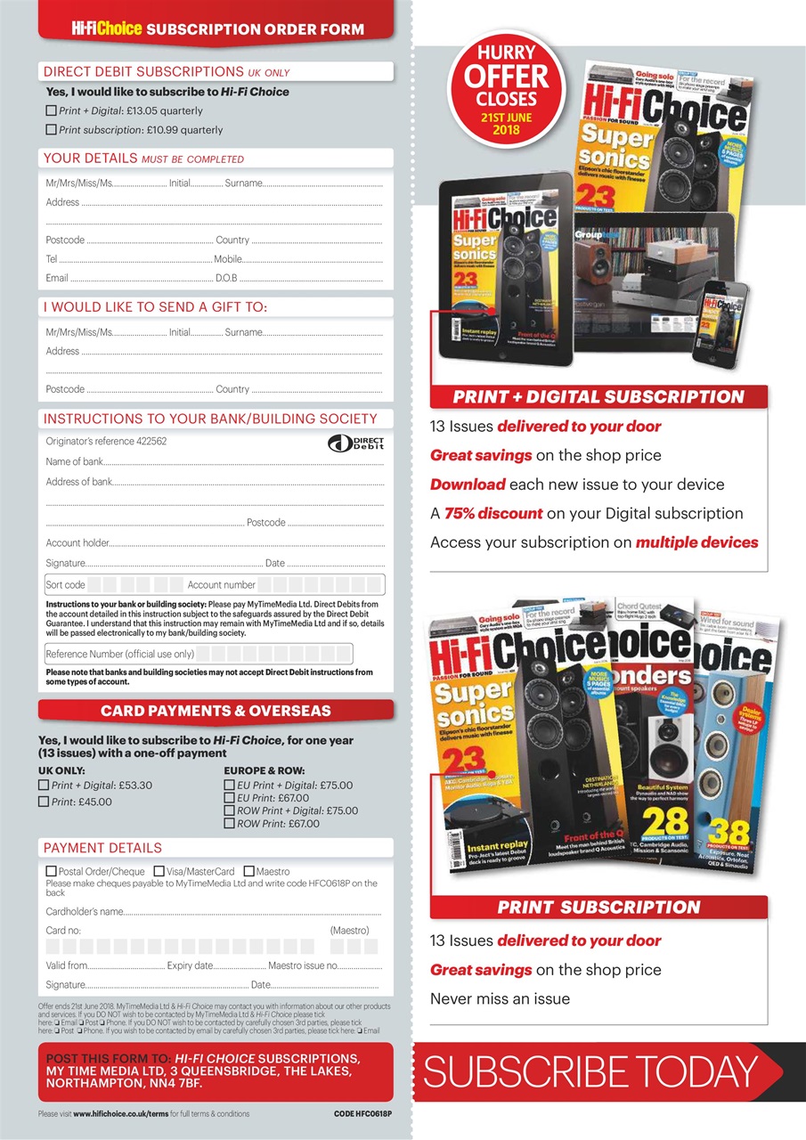 Hi-Fi Choice Preview Pages