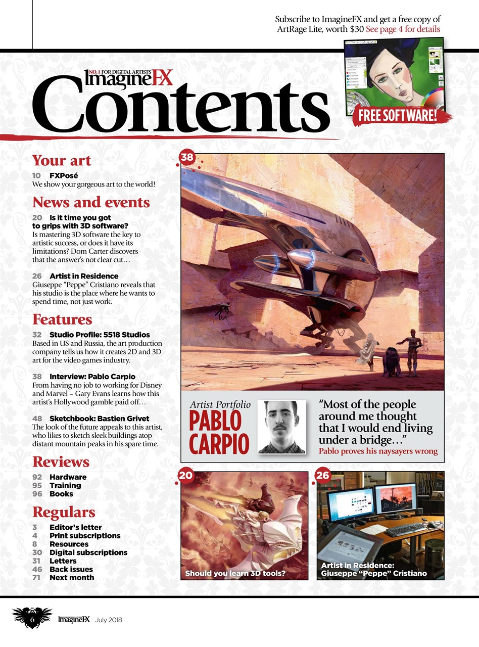 ImagineFX Preview Pages