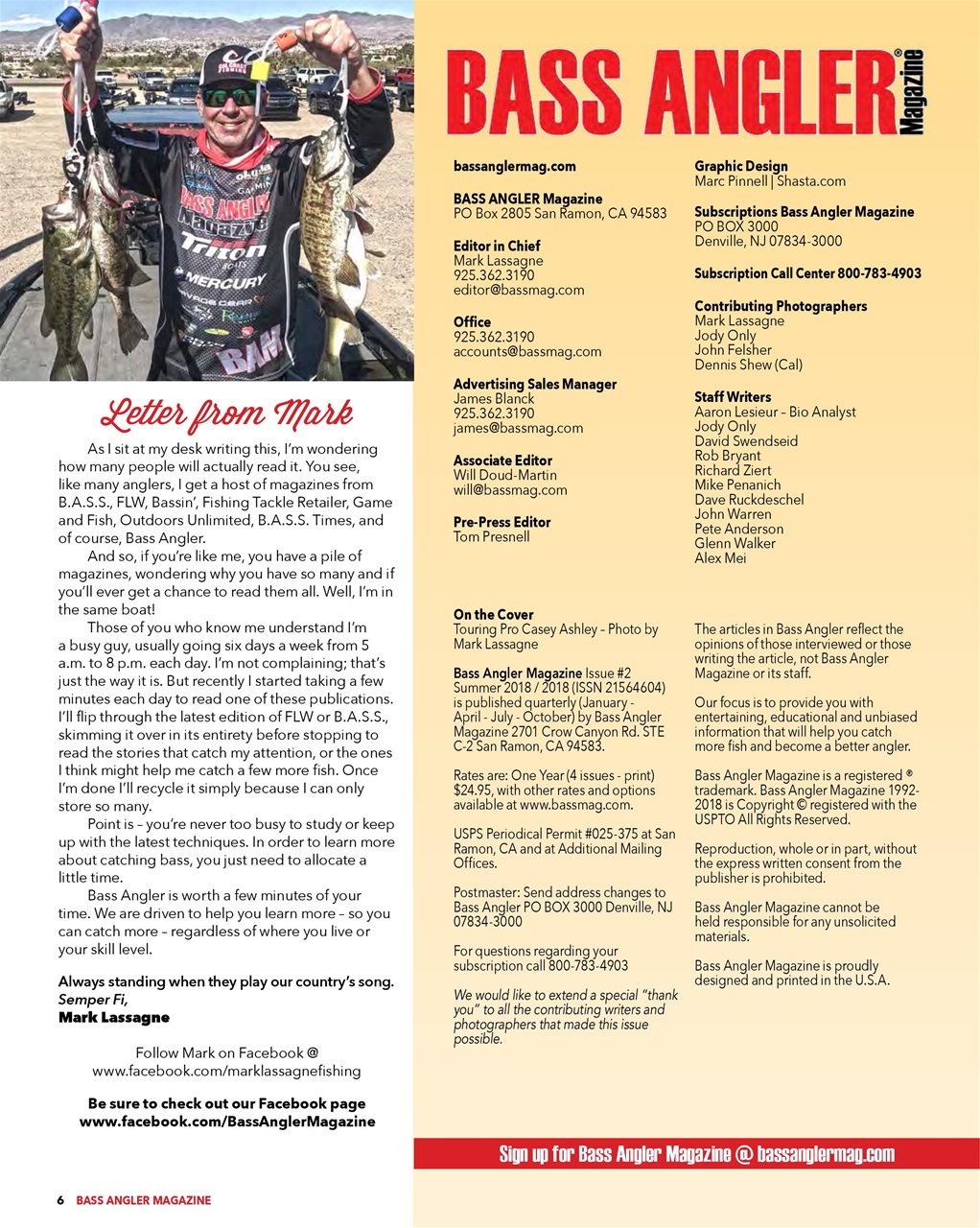 BASS ANGLER MAGAZINE Preview Pages