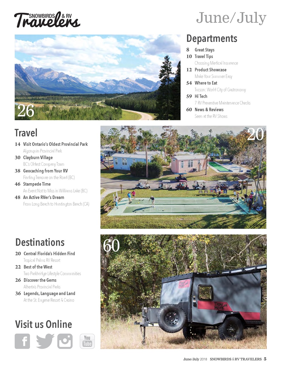 Snowbirds & RV Travelers Preview Pages