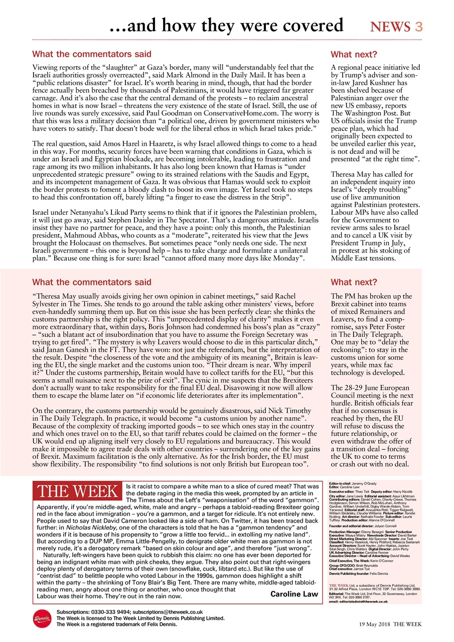 The Week Preview Pages