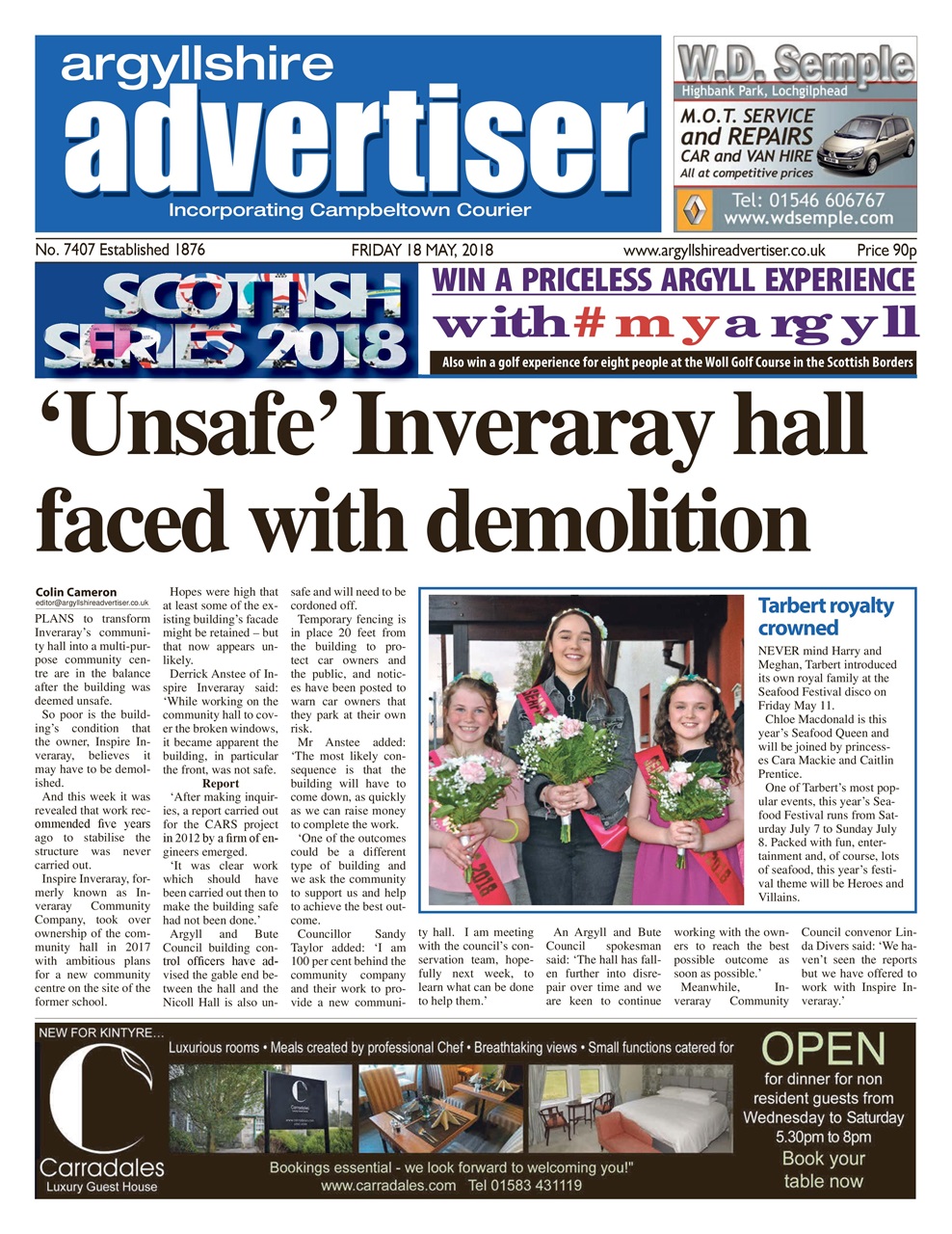 Argyllshire Advertiser Preview Pages