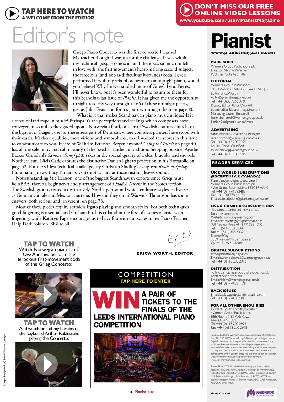 Pianist Preview Pages