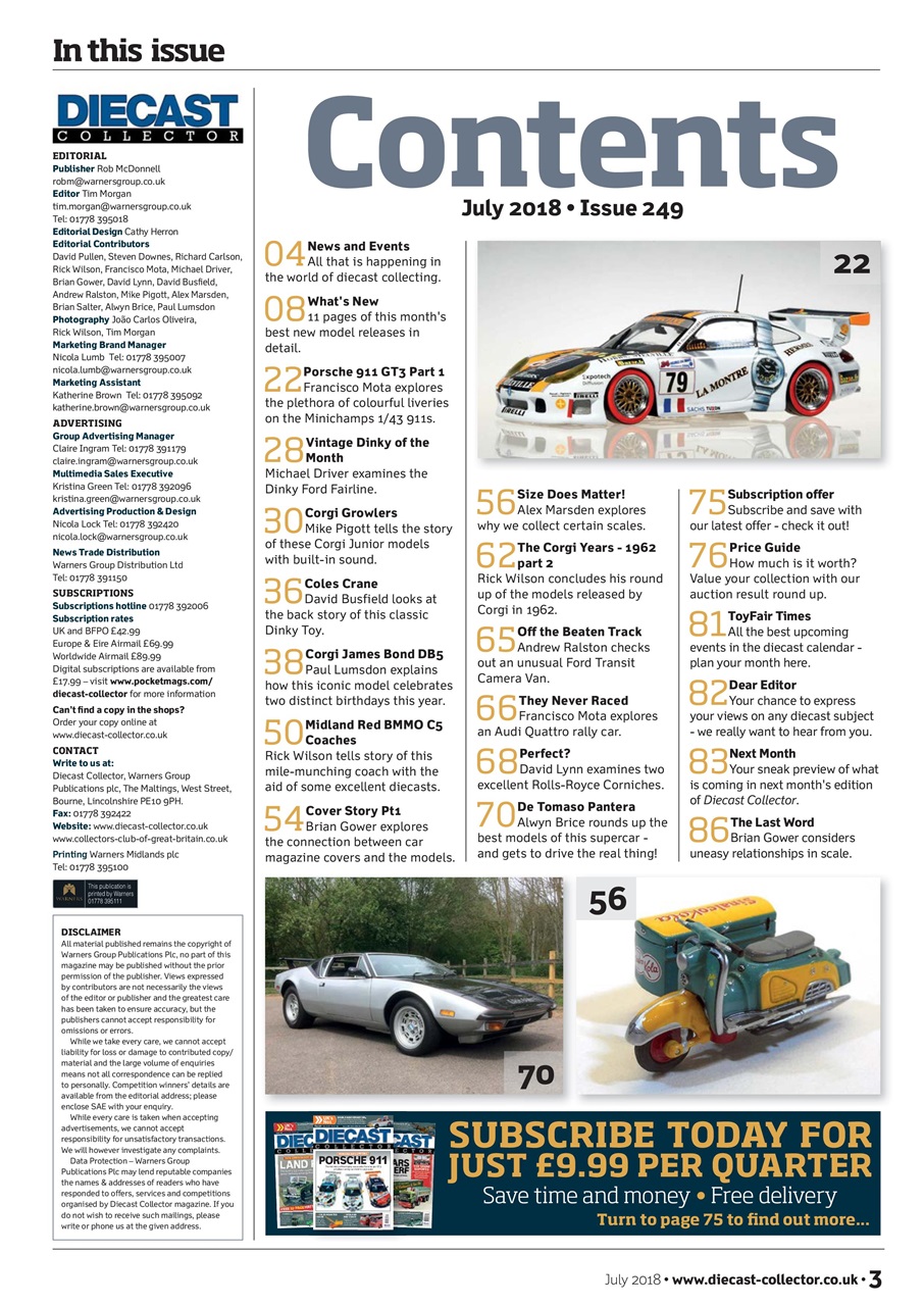 Diecast Collector Preview Pages