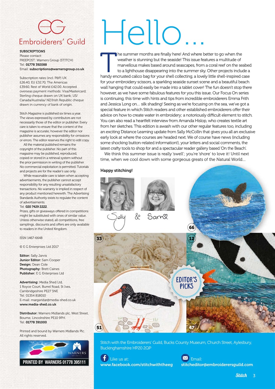 Stitch magazine Preview Pages