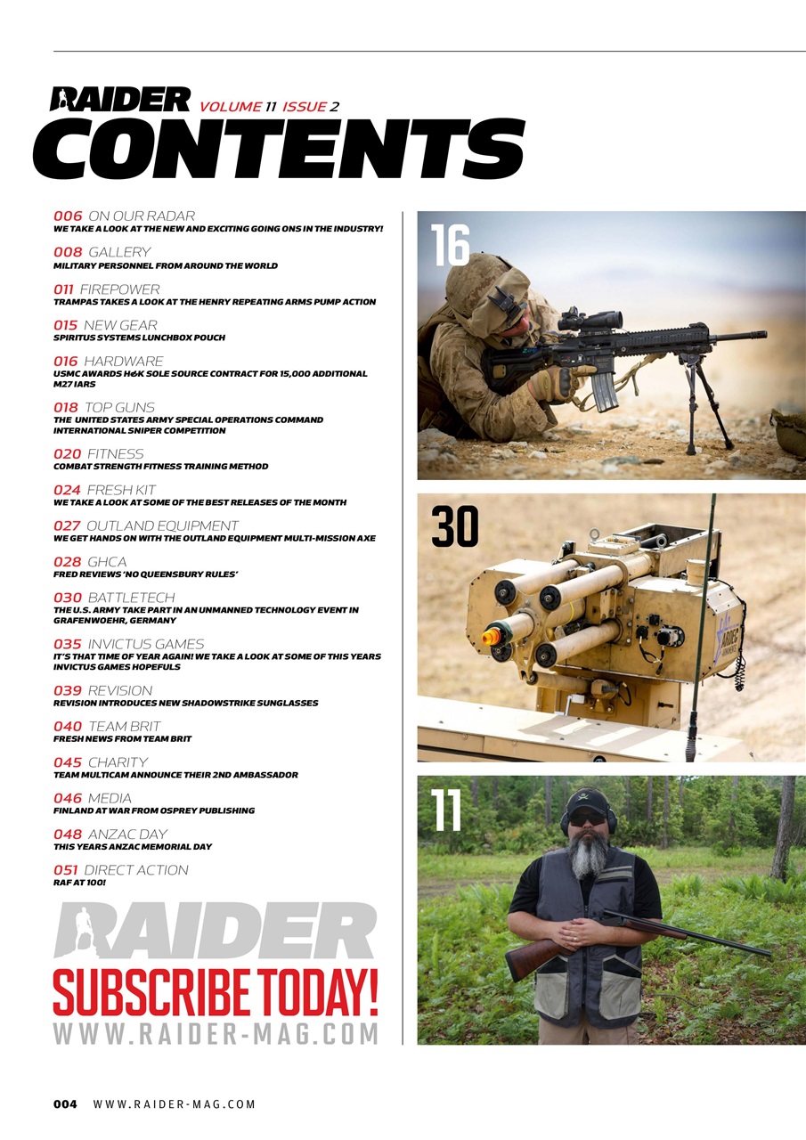 Raider Preview Pages