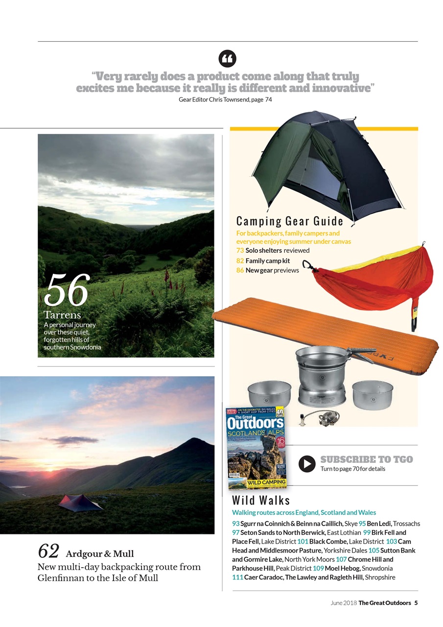 TGO - The Great Outdoors Magazine Preview Pages