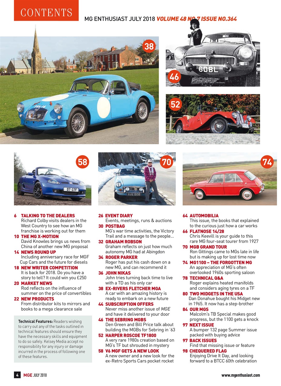 MG Enthusiast Preview Pages