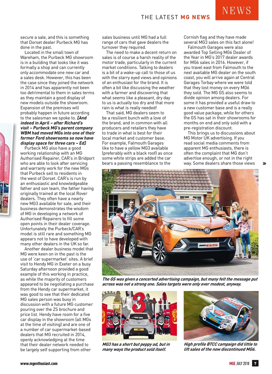 MG Enthusiast Preview Pages