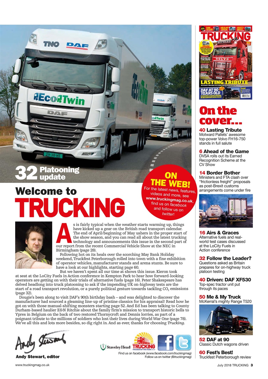 Trucking Magazine Preview Pages
