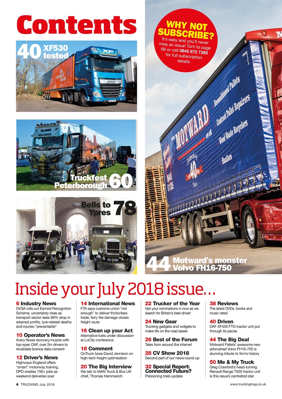 Trucking Magazine Preview Pages
