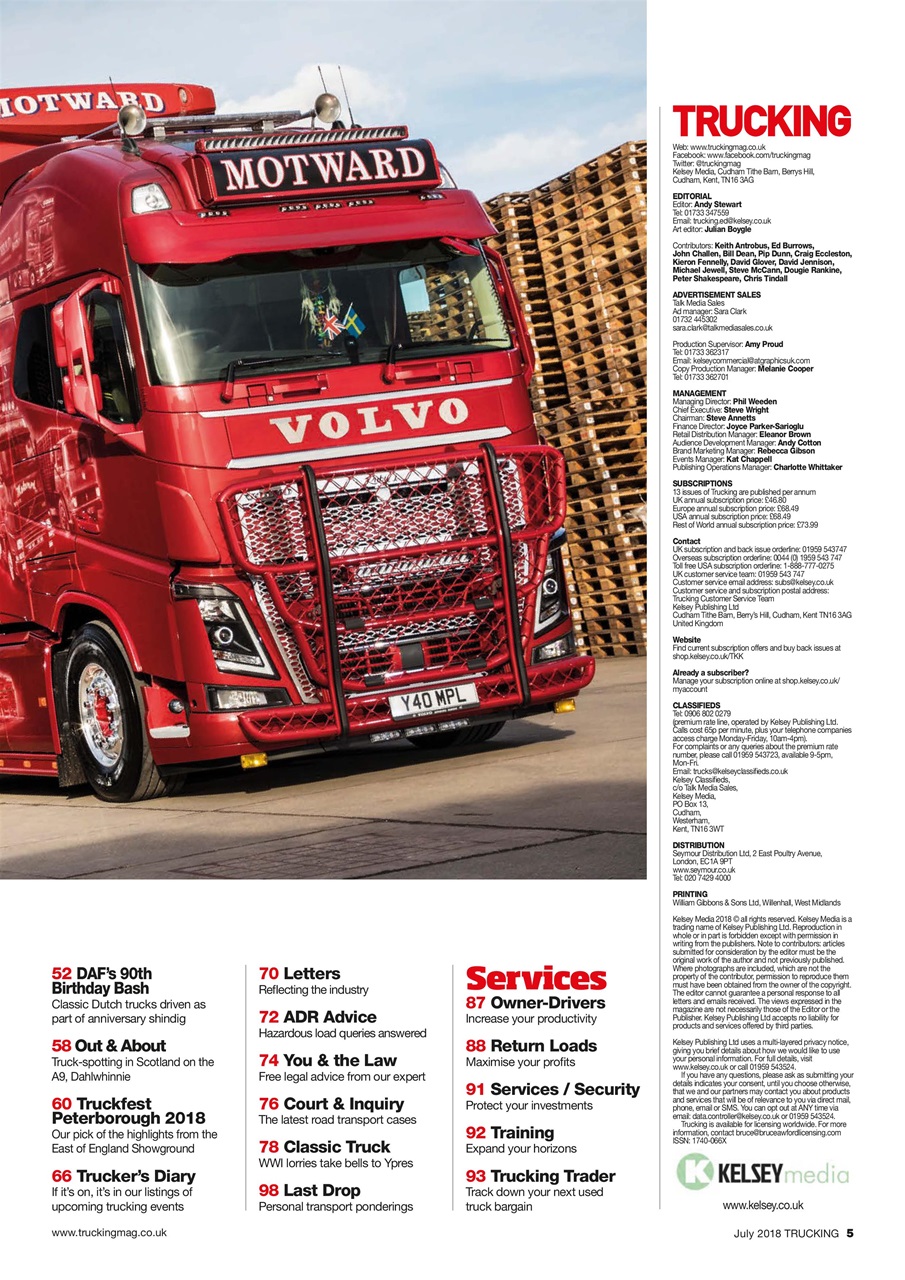 Trucking Magazine Preview Pages
