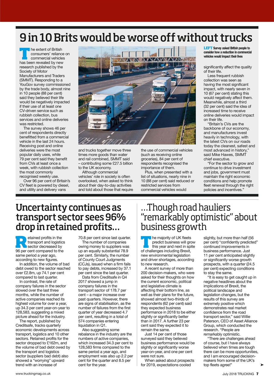 Trucking Magazine Preview Pages