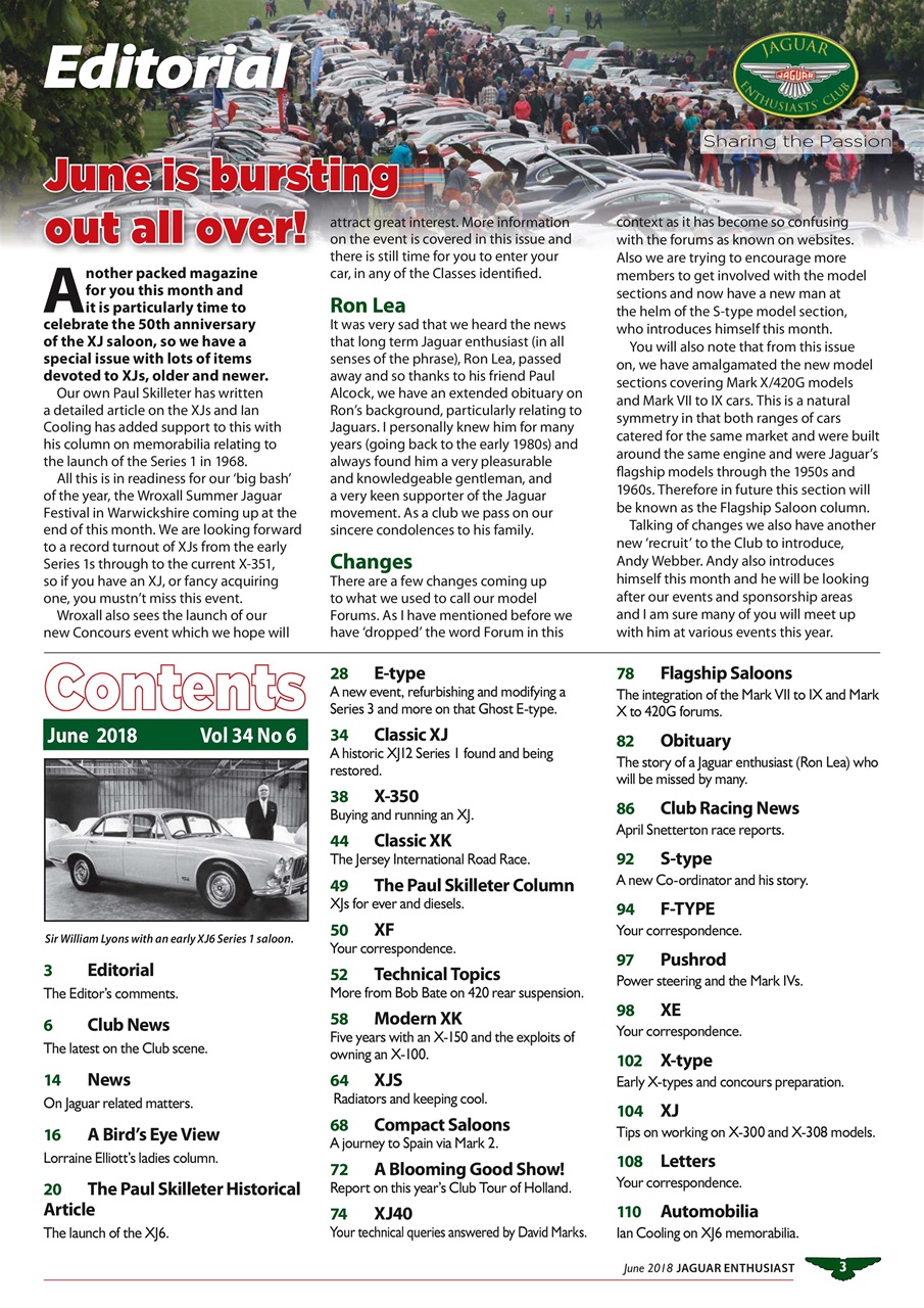 Jaguar Enthusiast Preview Pages