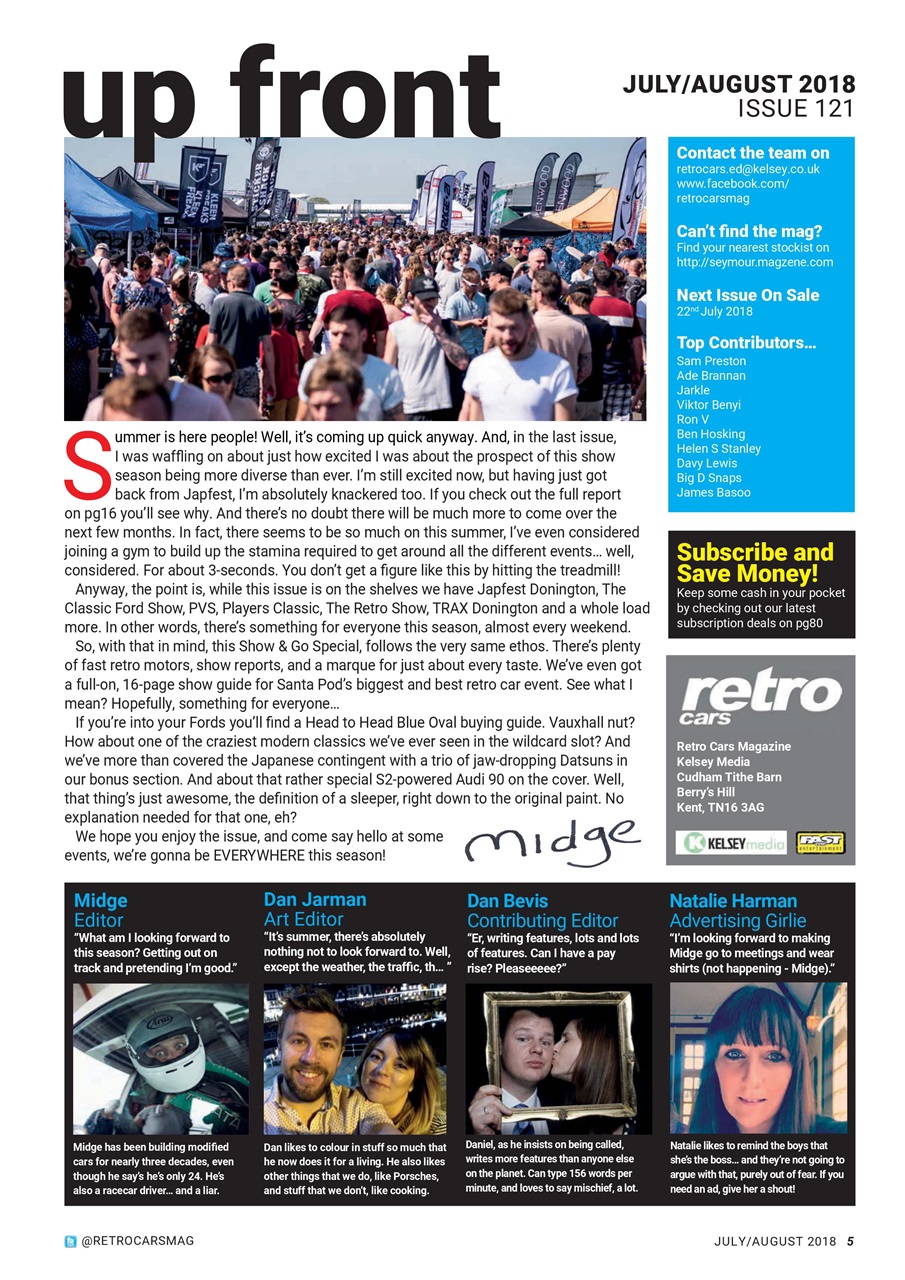 Retro Cars Preview Pages