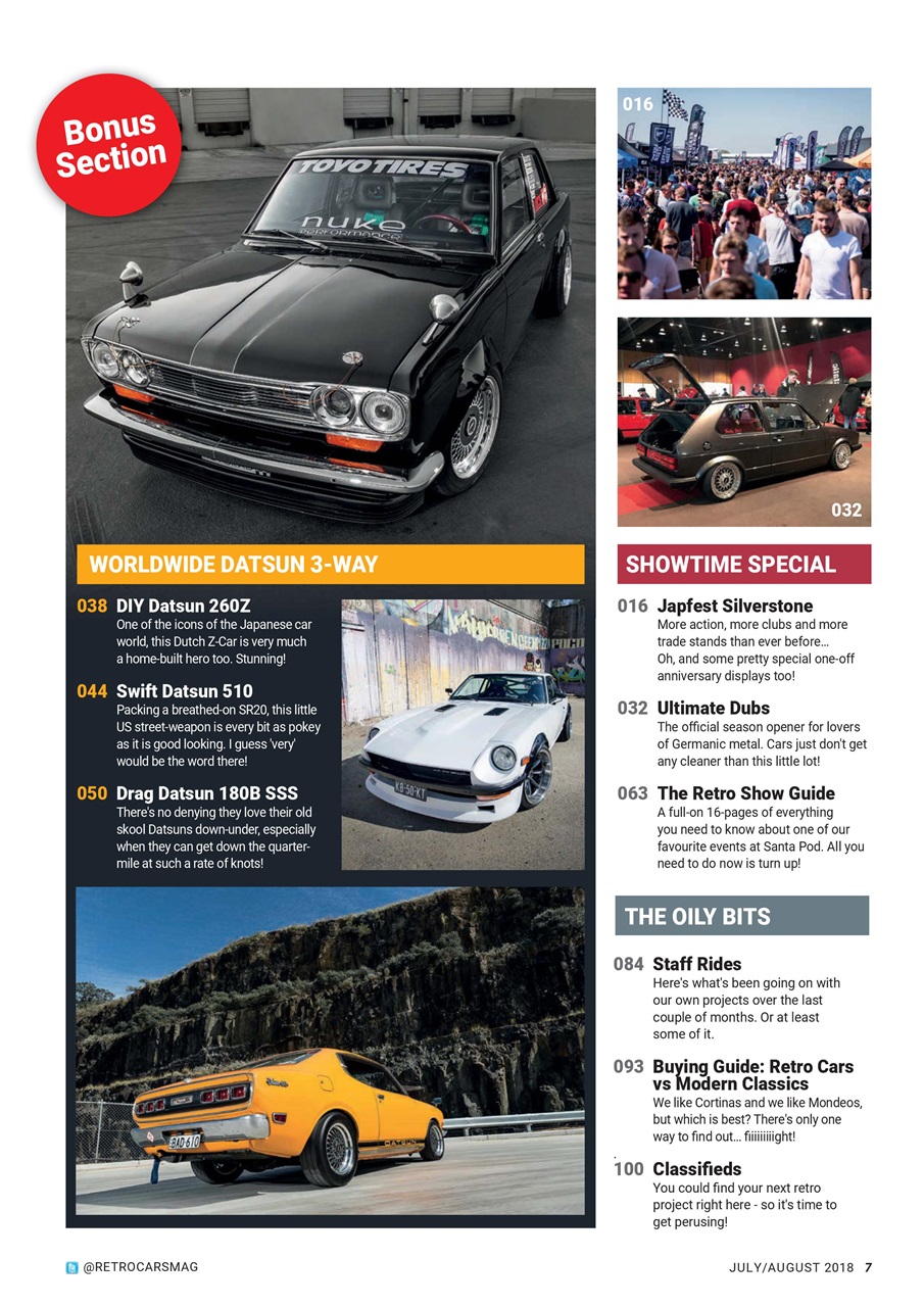 Retro Cars Preview Pages
