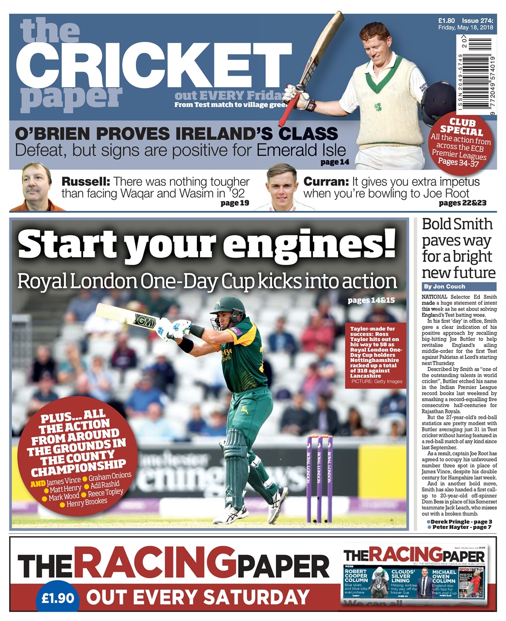 The Cricket Paper Preview Pages