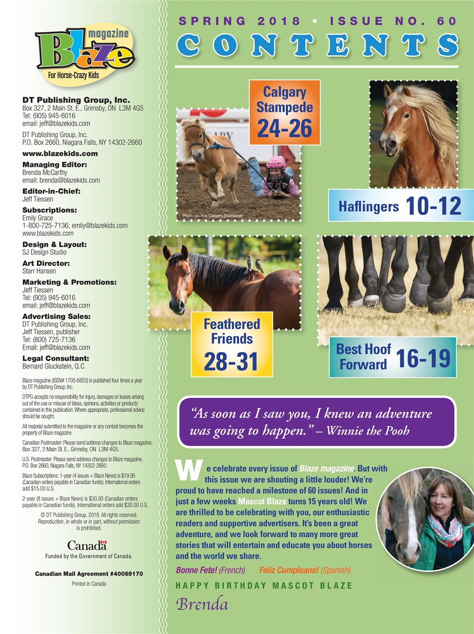 Blaze Magazine For Horse Crazy Kids Preview Pages