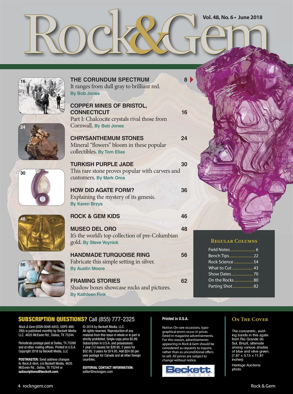 Rock&Gem Magazine Preview Pages