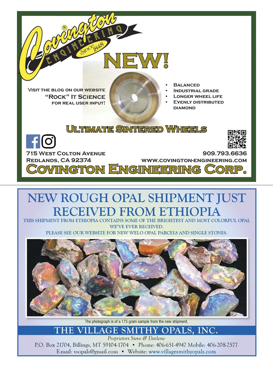 Rock&Gem Magazine Preview Pages