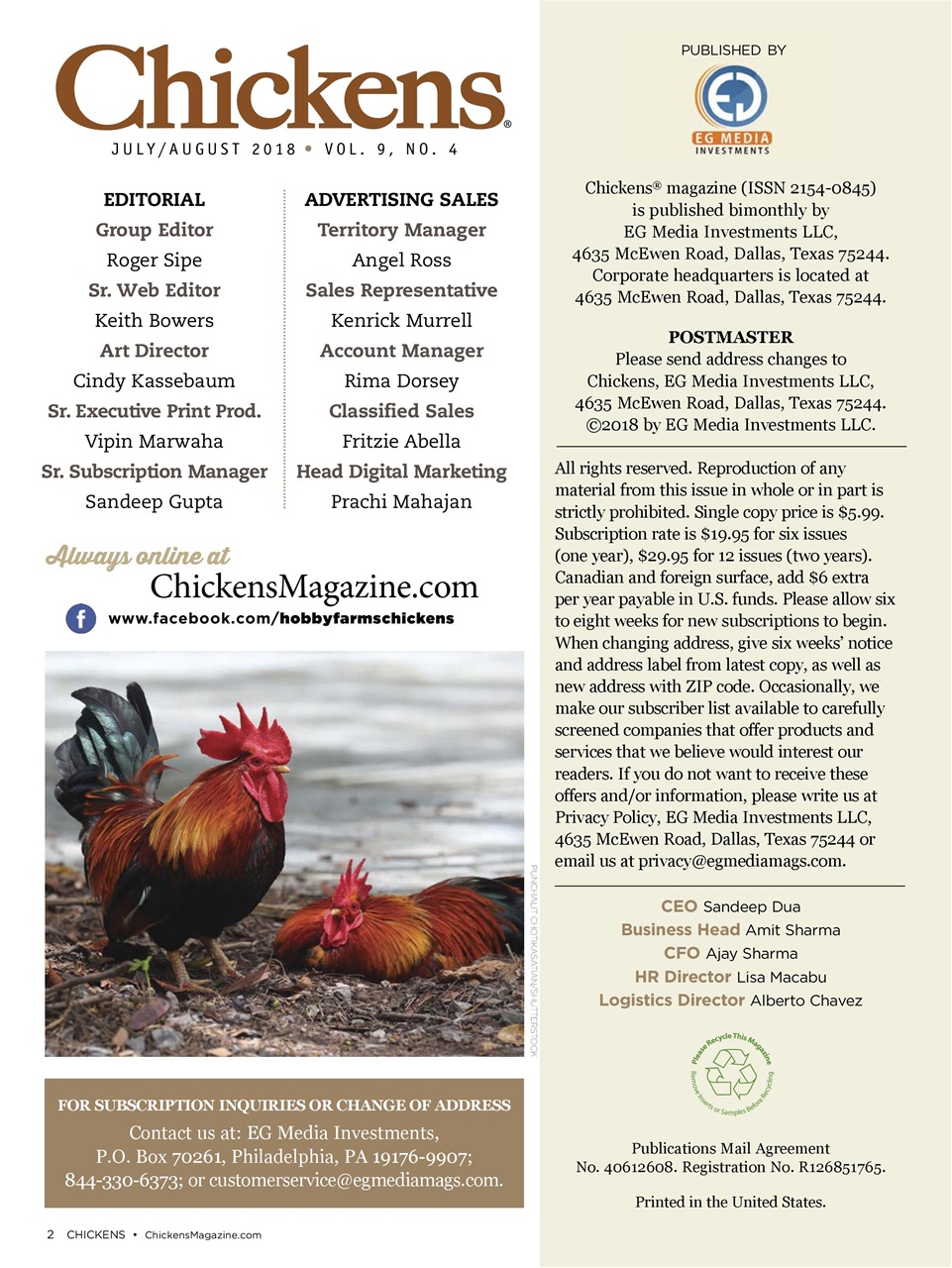 Chickens Magazine Preview Pages