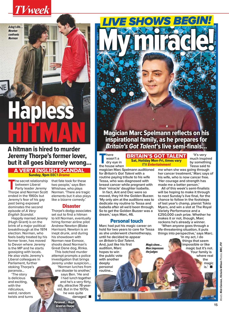 What's on TV Preview Pages