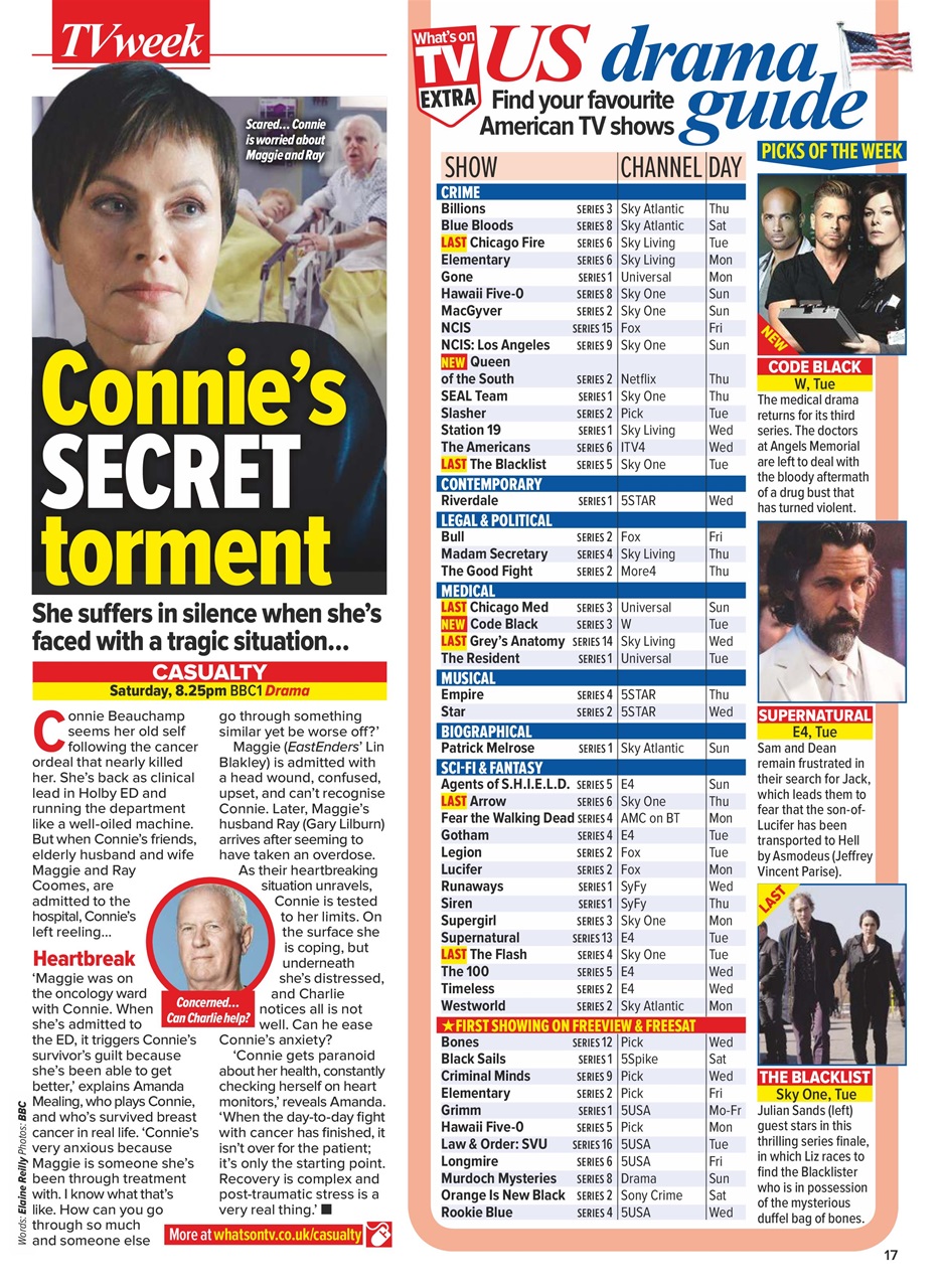 What's on TV Preview Pages