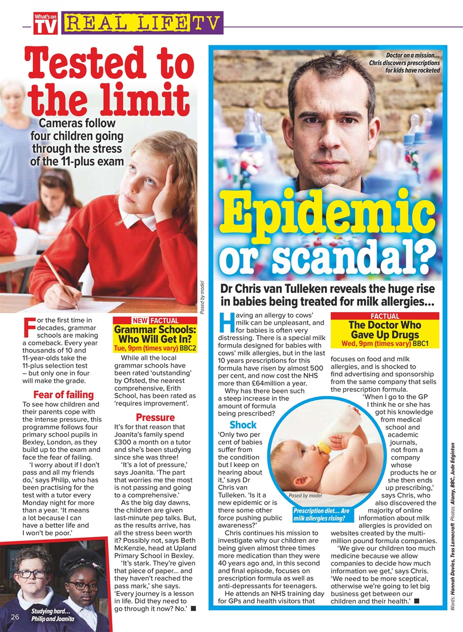 What's on TV Preview Pages