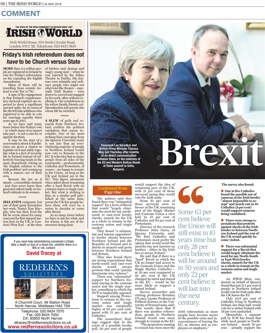 Irish World Preview Pages