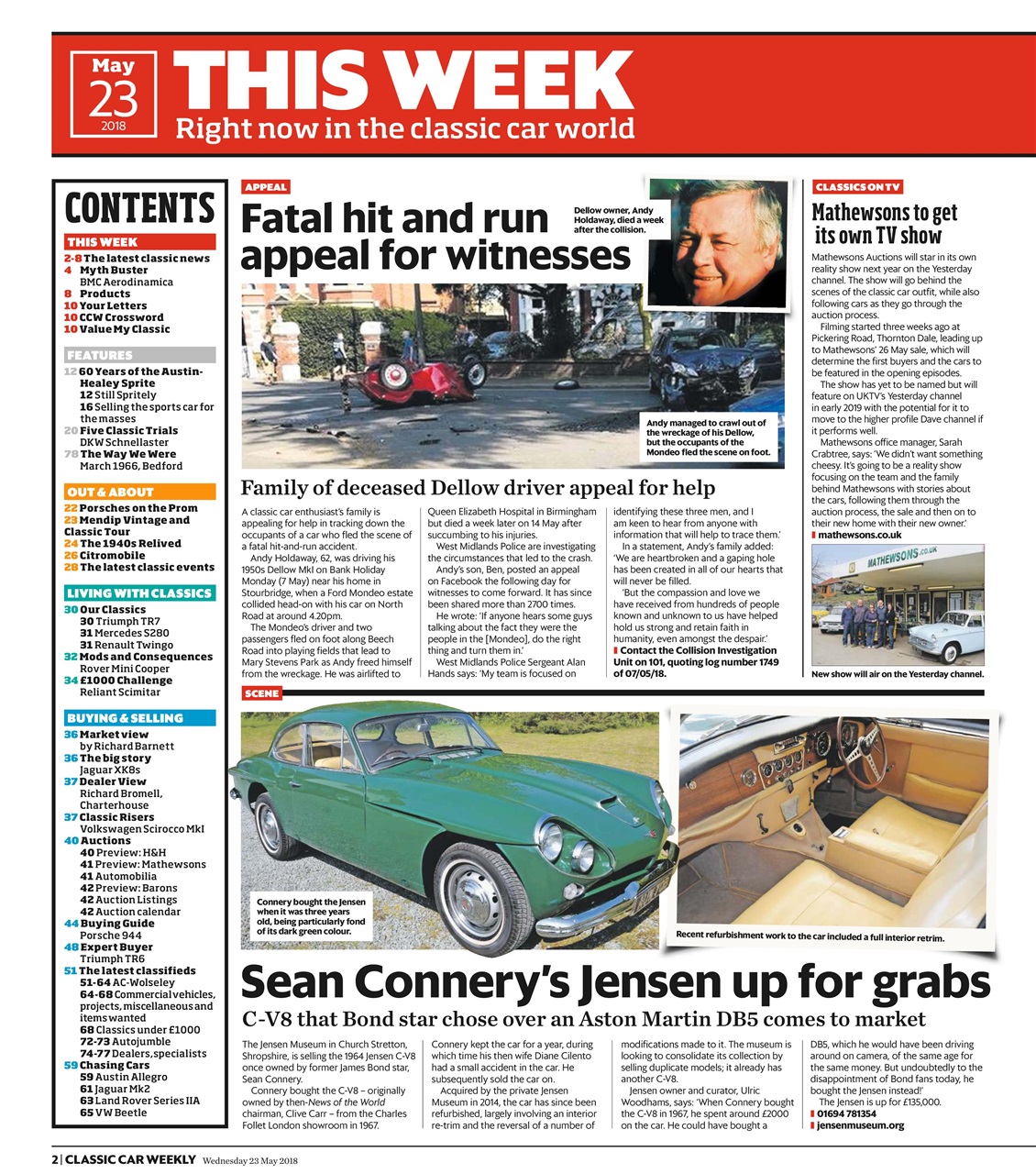 Classic Car Weekly Preview Pages