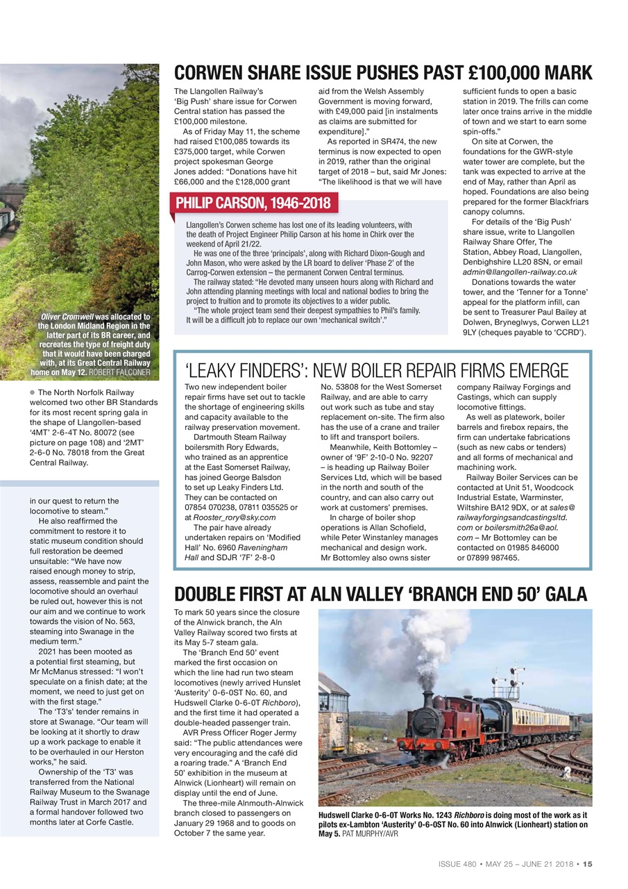 Steam Railway Preview Pages