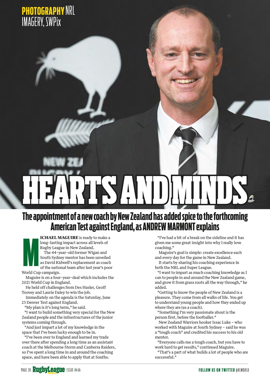 Rugby League World Preview Pages