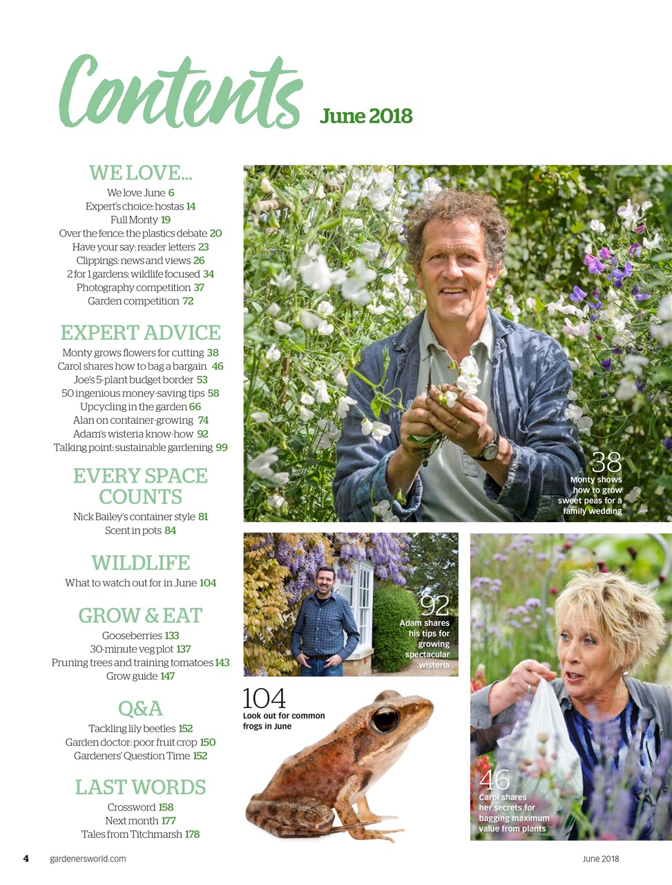 BBC Gardeners’ World Magazine Preview Pages