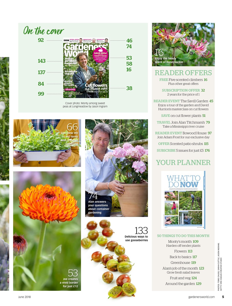 BBC Gardeners’ World Magazine Preview Pages