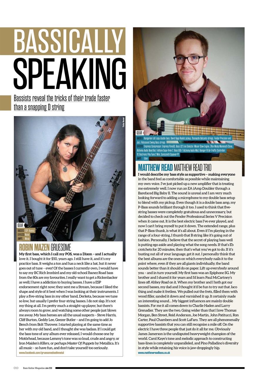Bass Player UK Preview Pages