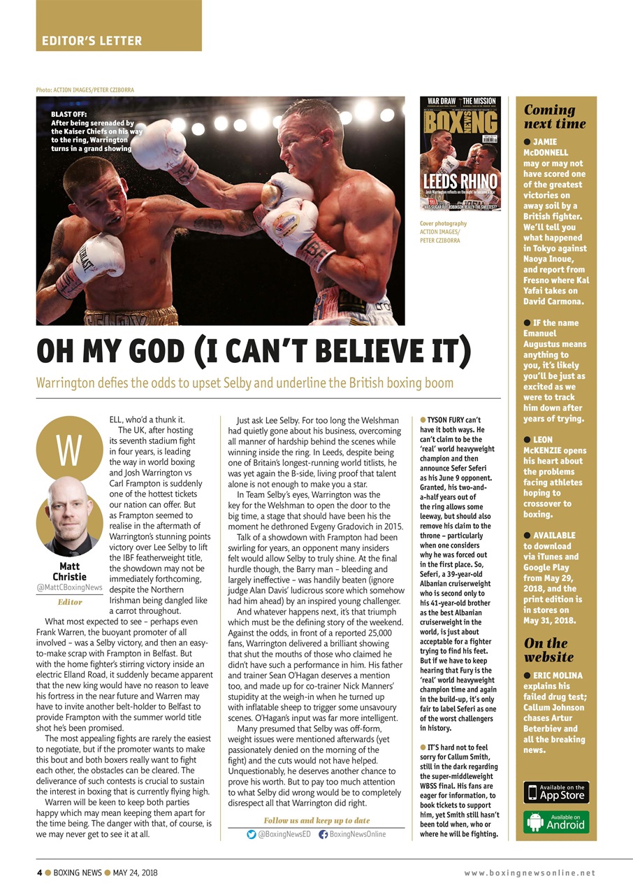 Boxing News Preview Pages