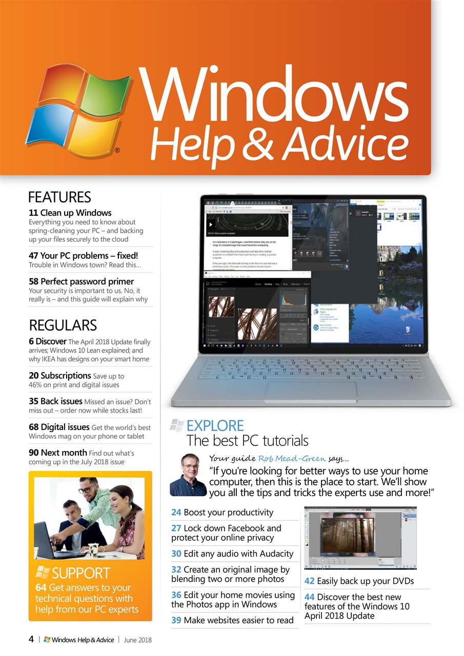 Windows Help & Advice Preview Pages