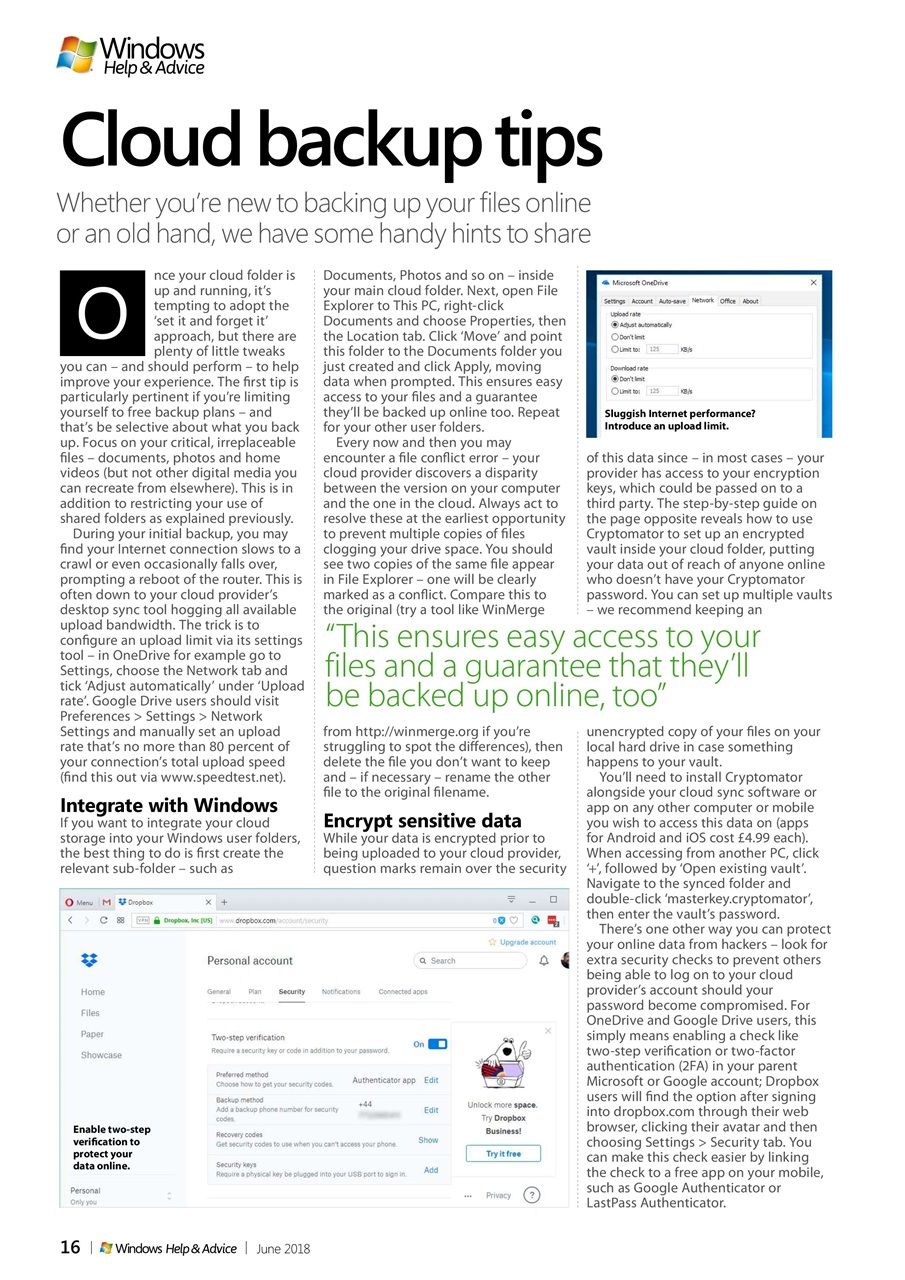 Windows Help & Advice Preview Pages